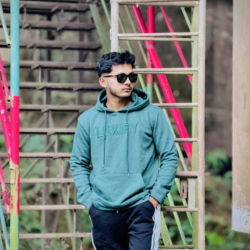 Off Green Color Hoodie