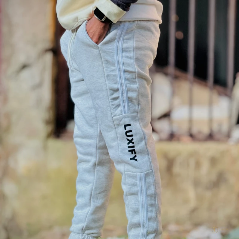 Off-White Color Joggers